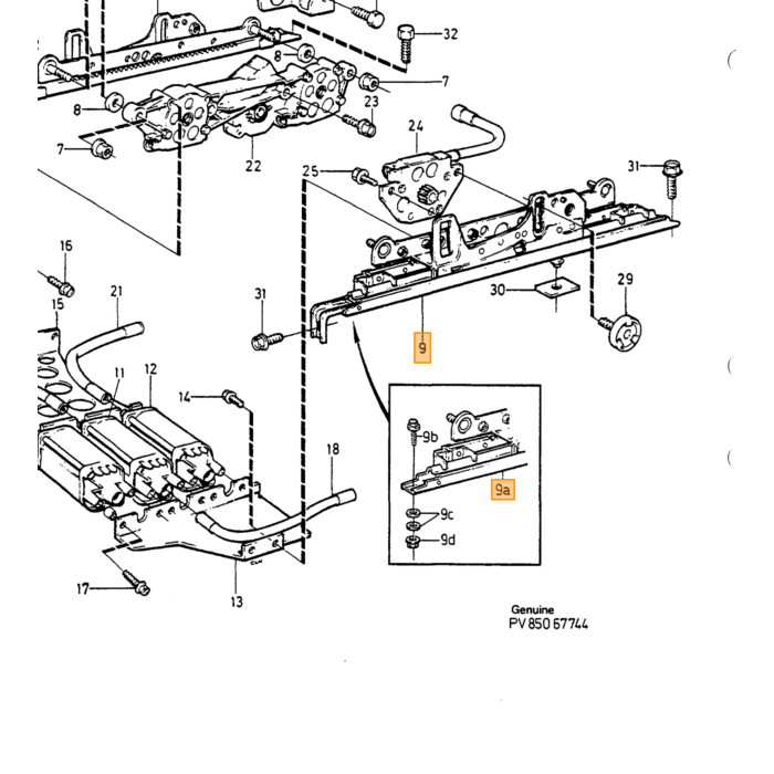 Contrappeso Volvo Veer, parte Volvo nr 1349289