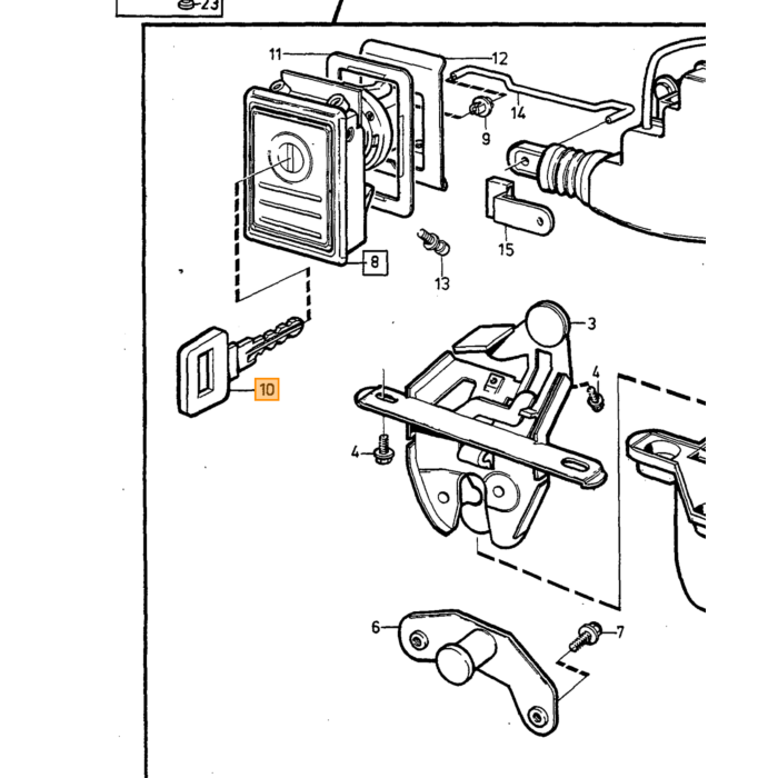 Piastra di regolazione shim cerniera Volvo 740 0 3mm, pezzo Volvo nr 1355240