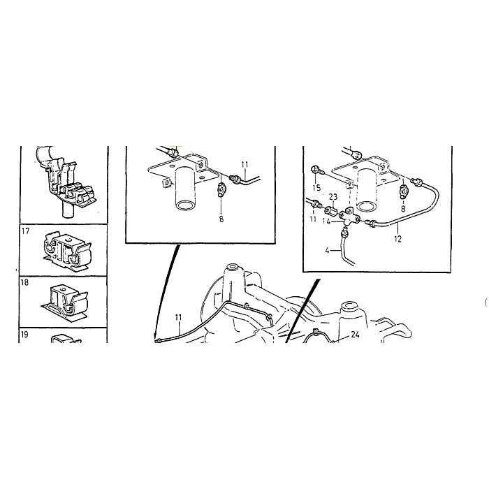 Equipaggiamento per veicolo Volvo Tubo del freno: per veicoli con asse Multilink Equipaggiamento per veicolo: per veicoli con asse Multilink Parte Volvo nr 1359291