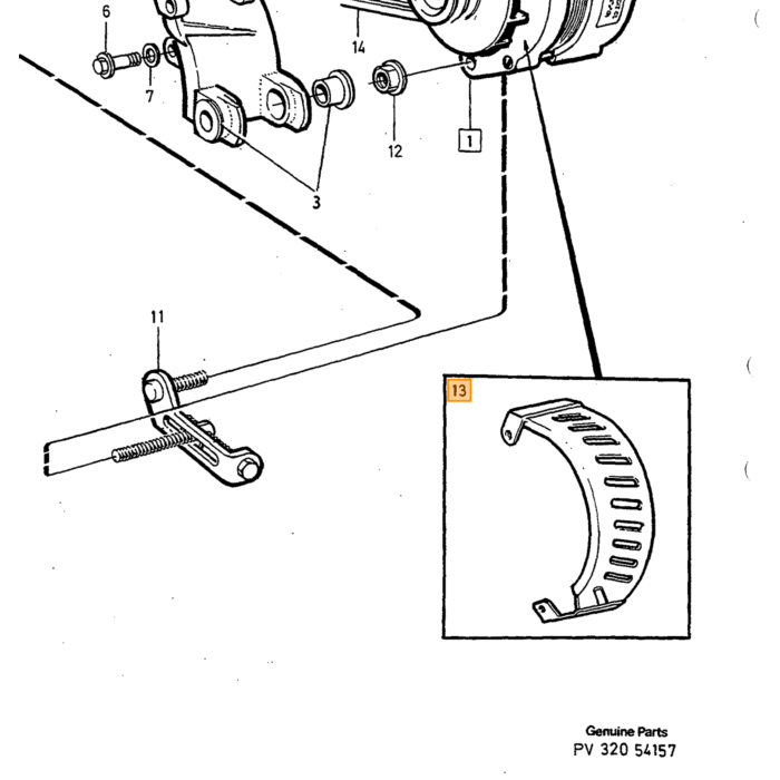 Set di spazzole in carbonio Volvo, pezzo Volvo nr 1362710