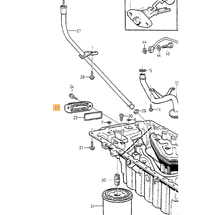 Coperchio del blocco motore Volvo per 850 900 C70 (-2005) S40 V40 (-2004) S70 V70 (-2000) S90 V90 (-1998) V70 XC (-2000) senza turbo, numero di parte Volvo 1366780