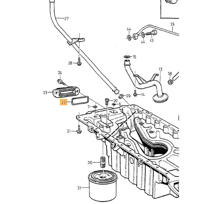 Volvo Guarnizione Termostato Olio Benzina Volvo 850 - 96 Volvo ricambi no 1366791