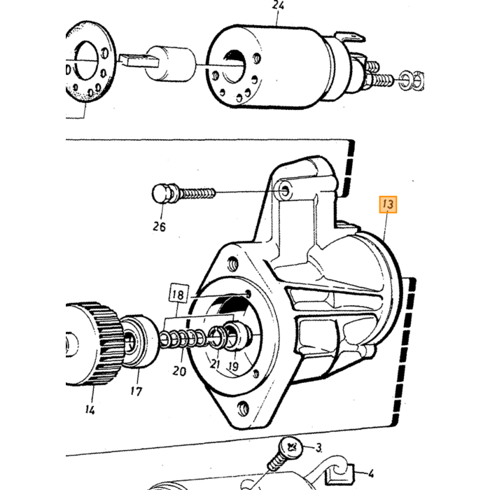 Cuscinetto di azionamento Volvo, pezzo di ricambio Volvo nr 1367099