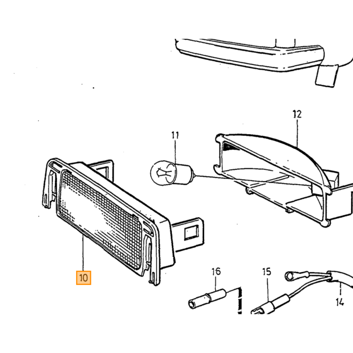 Volvo Luce freno portellone posteriore 245 vetro per que Volvo ricambi no 1369744