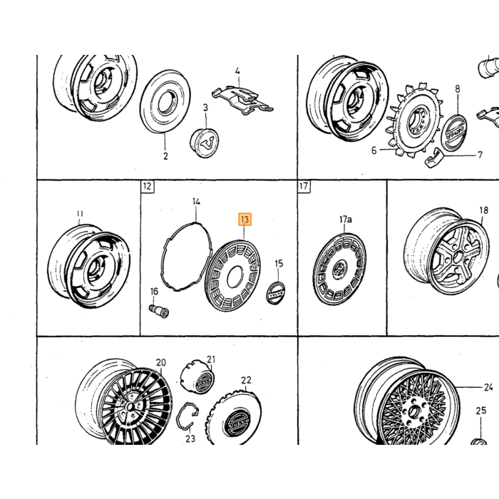 Copricerchio per Volvo