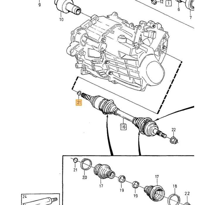 Anello di sicurezza Volvo per albero di trasmissione lato cambio Volvo V70 XC70 XC60 XC90, albero di trasmissione posteriore, albero di trasmissione anteriore per la parte dell'asse nel differenziale, numero di parte Volvo 1377060.