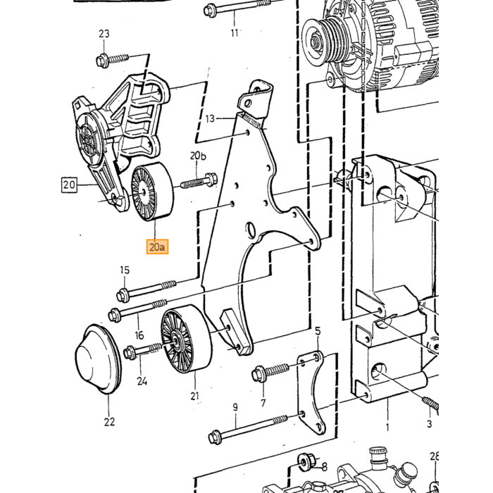 Chiave Volvo Cinghia V VOLVO 850 Pezzo Volvo nr 1378976