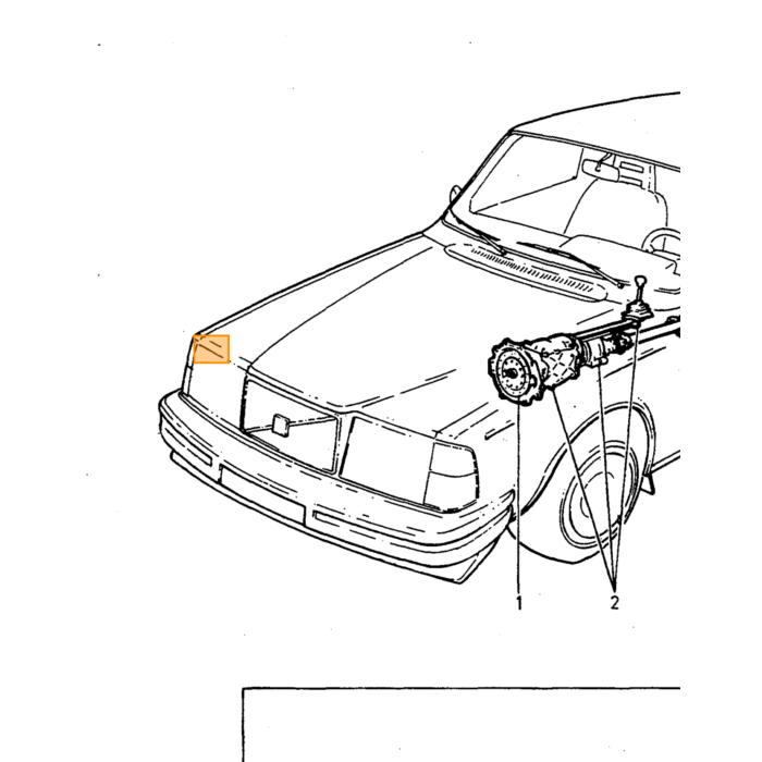 Volvo Antenna 240+740+940+850 berlina parte flessibile p Volvo ricambi no 1384561