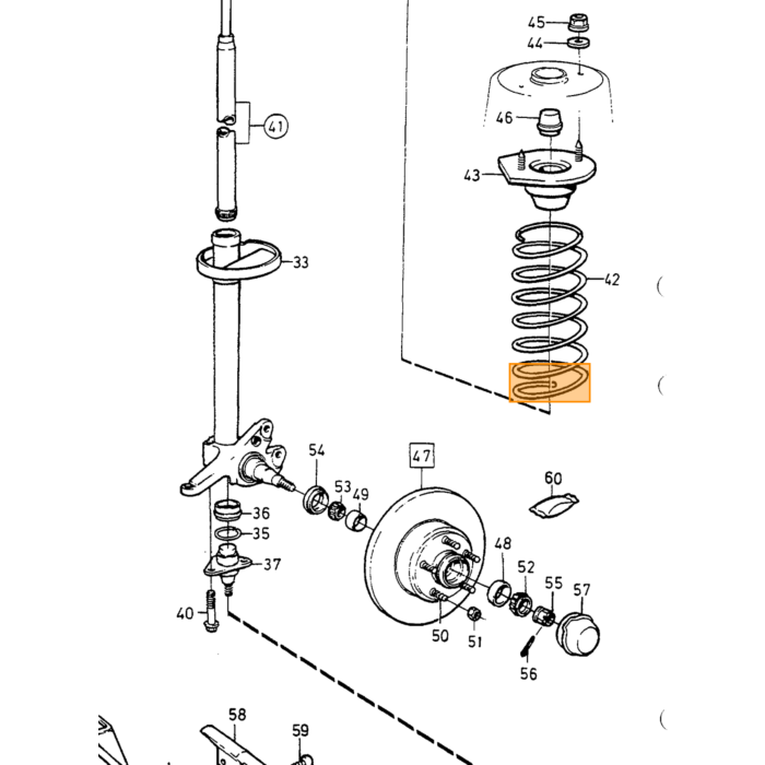 Volvo Braccio oscillante assale anteriore 740+760+940+96 Volvo ricambi no 1387682