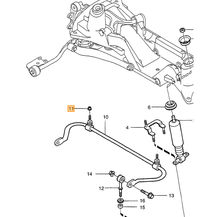Volvo Molla Posteriore Gomma Sapcer Volvo 850 - S70 - V7 Volvo ricambi no 1387907