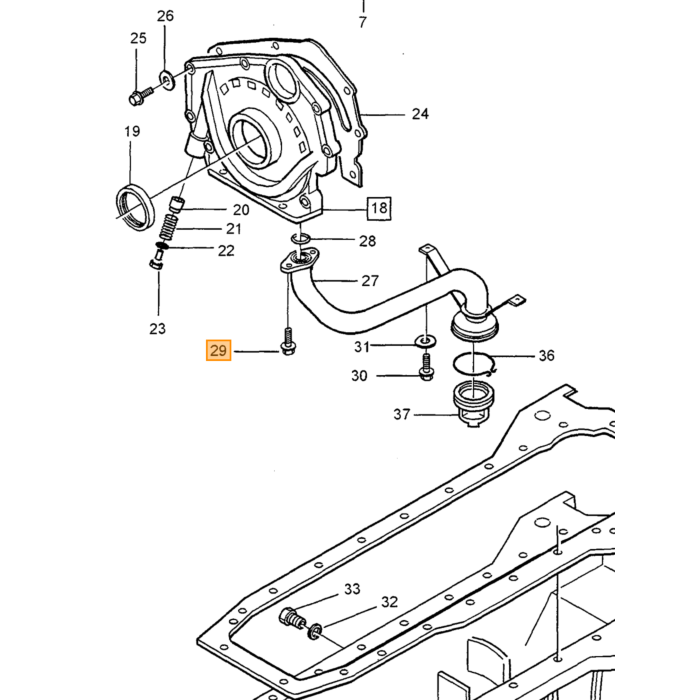 Guarnizione dell'astina del livello dell'olio a 5 cilindri per Volvo S60 (-2009) S80 (-2006) V70 P26 XC70 (2001-2007)