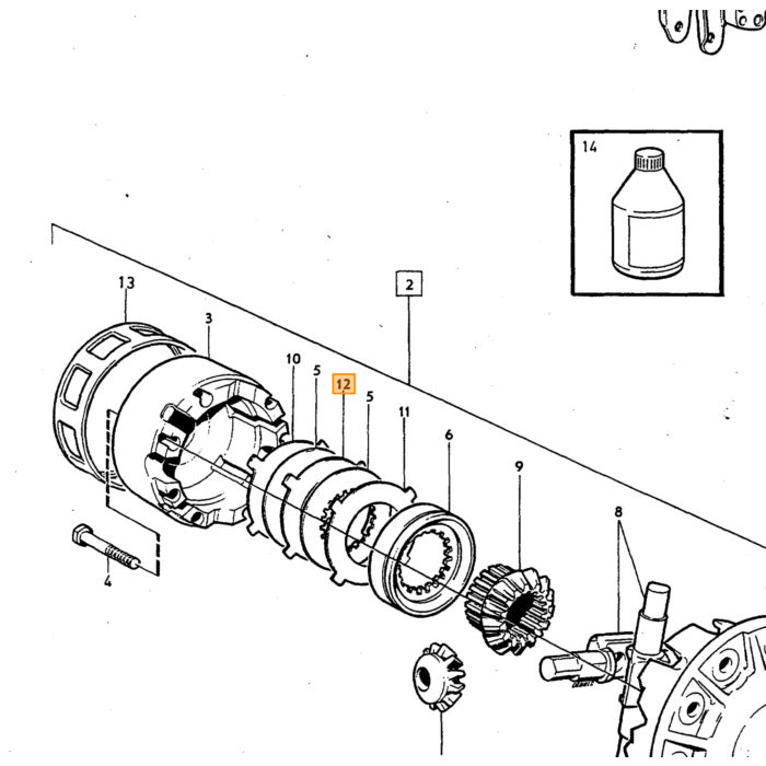 Volvo Snelheidsensor zender op achteras 240-740+940+960+780+V90-S90  met ABS 1988+ Volvo onderdeel nr 1398321