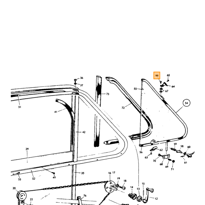 Volvo Finestra di ventilazione rivettata Amazon+PV (zinc Volvo ricambi no 17455
