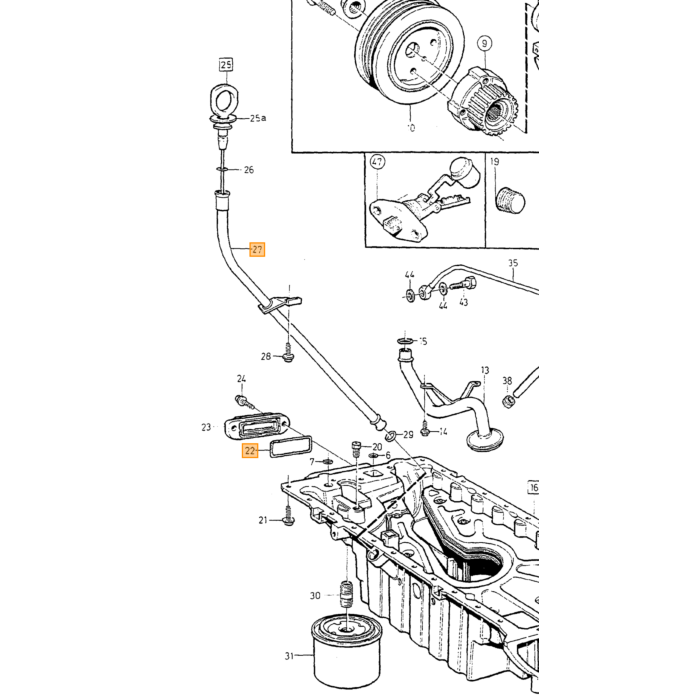 Volvo Pakking rubber hoofdremcilinder Amazon+140 676257 Volvo onderdeel nr 18677
