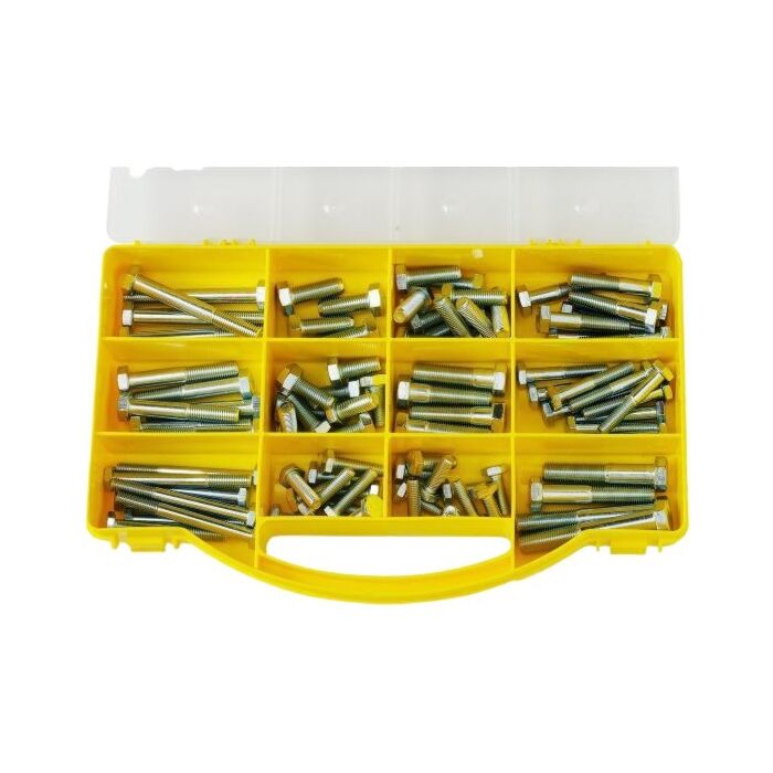 Bouten assortiment UNC 144 stuks 1/4 5/16 3/8 assortiment