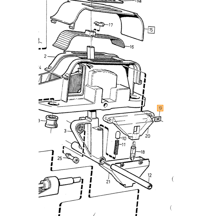 Volvo Emblema del morsetto vedere n. 82660 Volvo ricambi no 192339