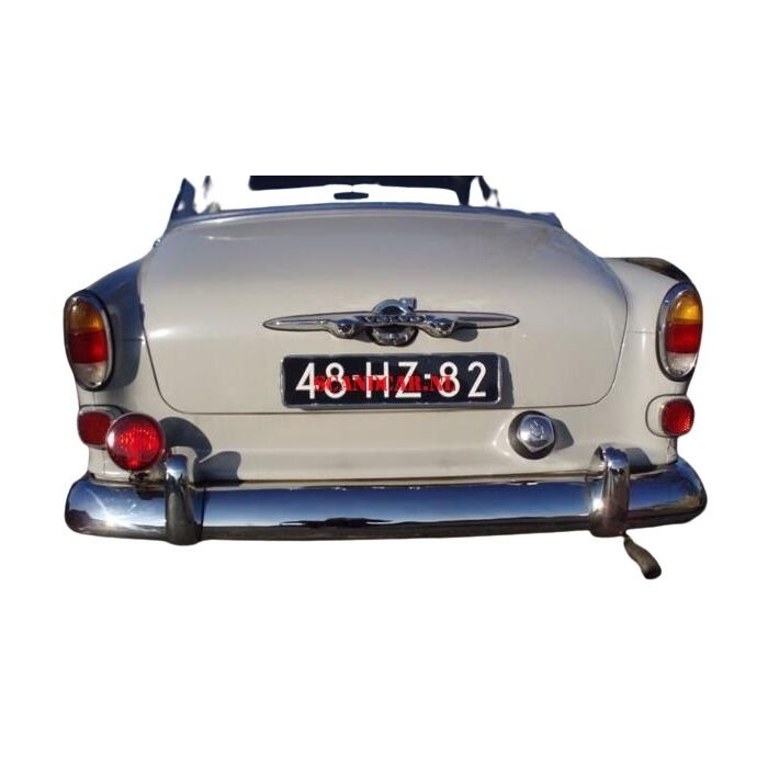 Kentekenplaat houder chroom rand 10x44cm voor langwerpige oud blauwe plaat