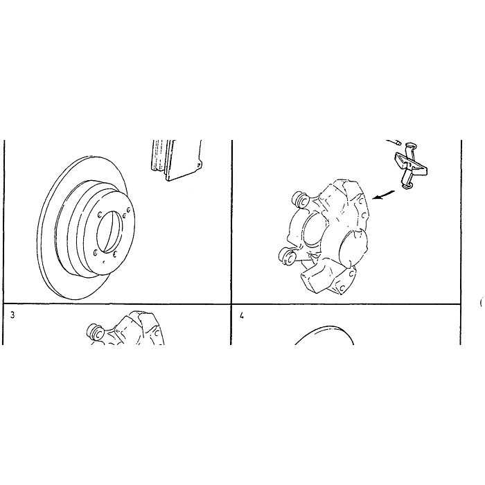 Volvo Kit montaggio pastiglie freno per 850+V70+S70 -200 Volvo ricambi no 217831