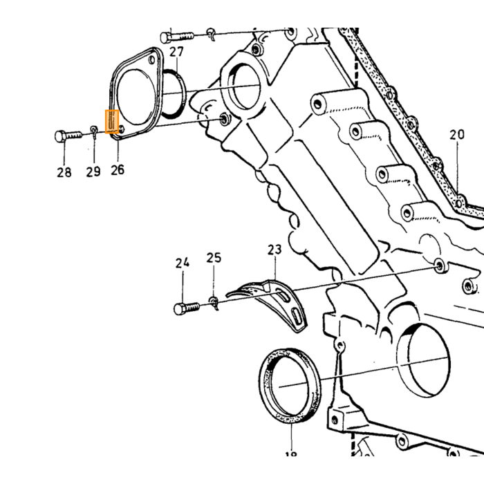 Volvo Spacer Hoes Volvo onderdeel nr 245110