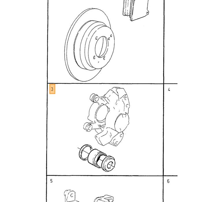 Volvo Kit Riparazione Pinza Freno Posteriore Volvo 740 - Volvo ricambi no 270902