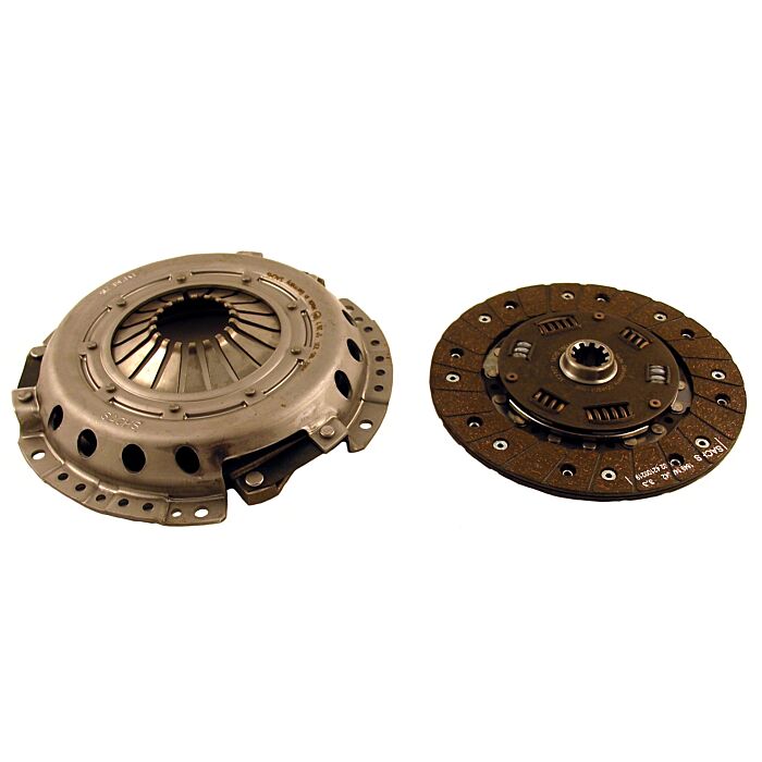 Set di frizione Volvo PV544+Amazon+P1800+140+240 -1978 M40+M41 (gruppo di pressione+piatto + cuscinetto di pressione) 10 scanalature incl cuscinetto di pressione fabbr LUK Volvo pezzo nr 271263L per Volvo