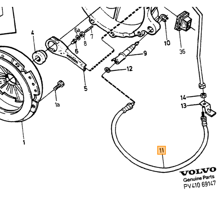 Volvo Set frizione 240+740+940 M46+M47 piatto scanalato Volvo ricambi no 271267
