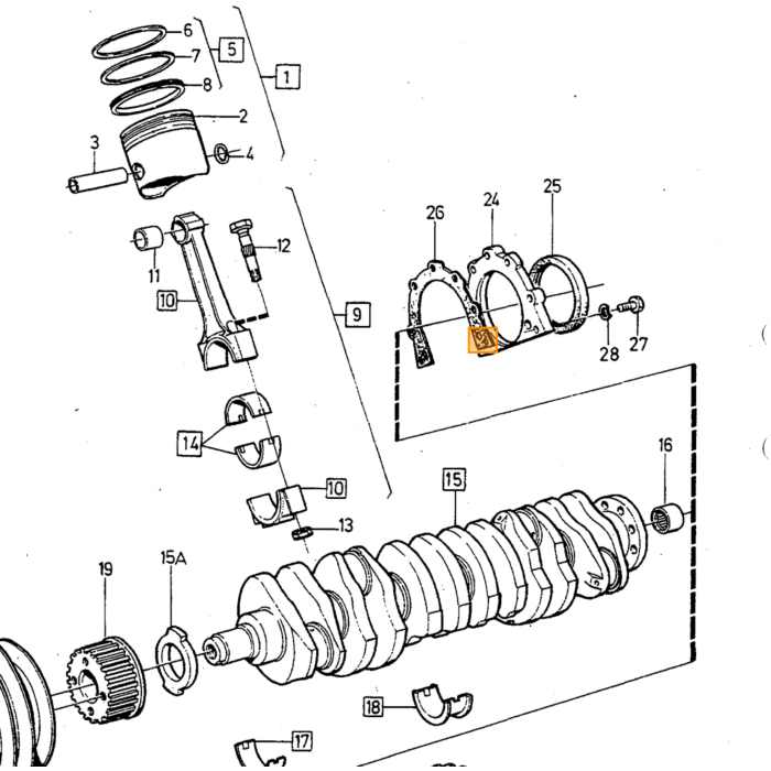 Volvo Zuigerveer set Volvo typeVolvo 240 : motor typeVolvo 740 760 780 : motor typeVolvo 940 5-deurs : Chassisnr motor typeVolvo 940 4-deurs : Chassisnr motor typeVolvo 960 5-deurs me Volvo onderdeel nr 271356