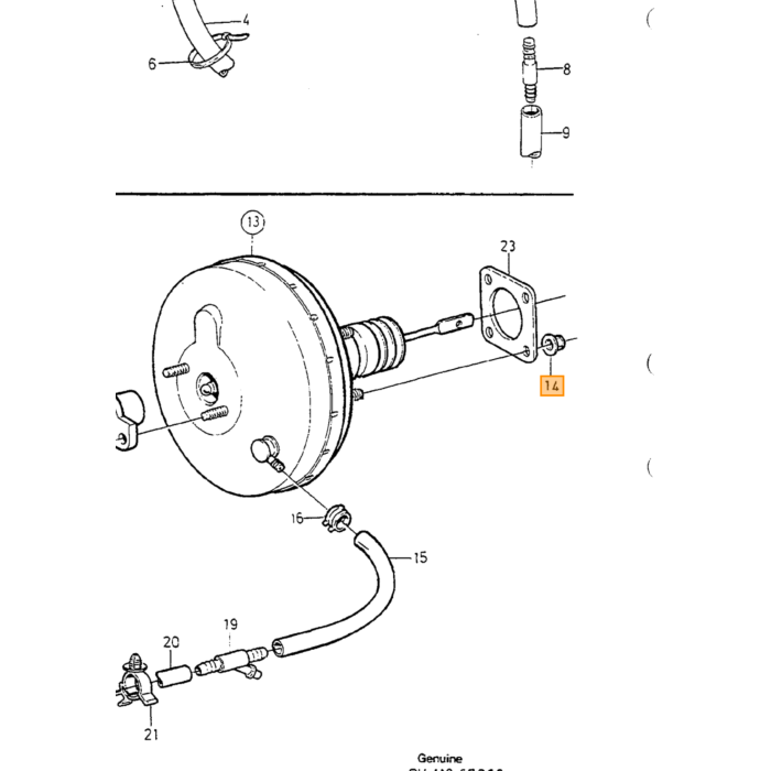 Volvo Disco freno posteriore 850 1992-1993 4 fori (31262 Volvo ricambi no 271497