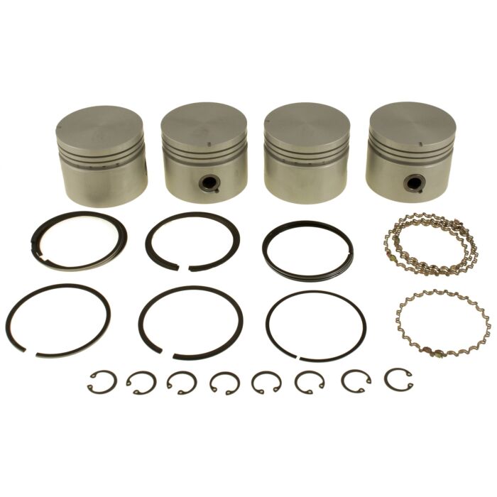 Set di pistoni B20+B30 0.040inch = 1MM diametro 89.93 mm, perno del pistone 22mm (incluso anelli di pistone) per 4 pezzi 03731040 per Volvo