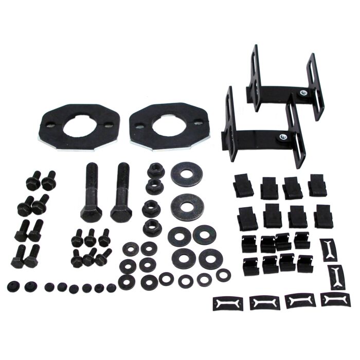 Bumper montage set zwarte plastic kap achter 240 242 244 245 (NIET MEER LEVERBAAR)