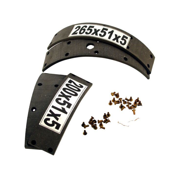 Rem voering set schoen PV444+445+Amazon -1958 (set 4st voor of achter bruikbaar) type met gat