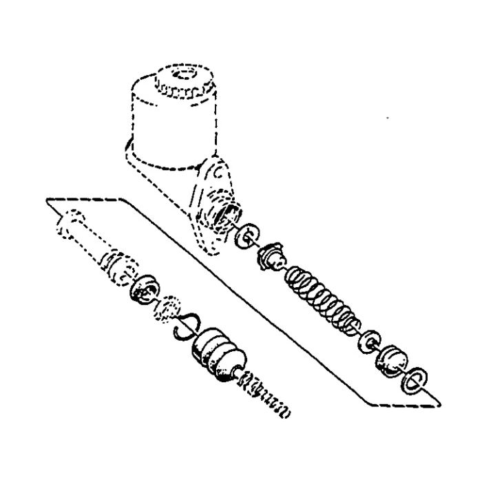 Volvo Kit revisione pompa freno Amazon+P1800 B18 impiant Volvo ricambi no 276461