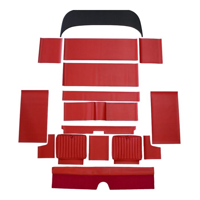 Volvo Rivestimento sedile posteriore rosso P1800 del 196 Volvo ricambi no 277304