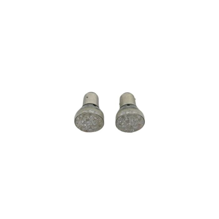Lamp 12V LED BAY15D Rood (vervangt 21/5W) set 2 stuks rem en achterlicht