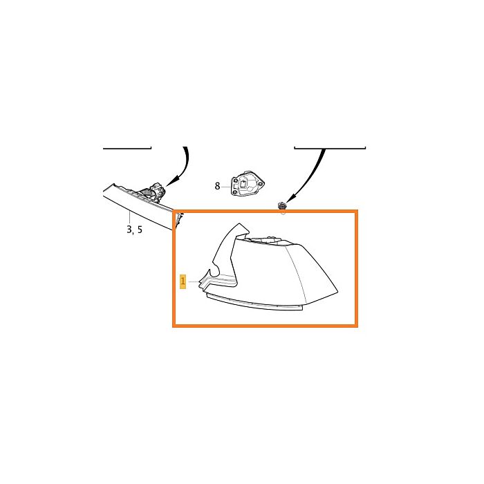 Fanale posteriore destro Volvo S90 2017+ CH 4094+ Codice variante: JA01 Numero pezzo Volvo 31698714