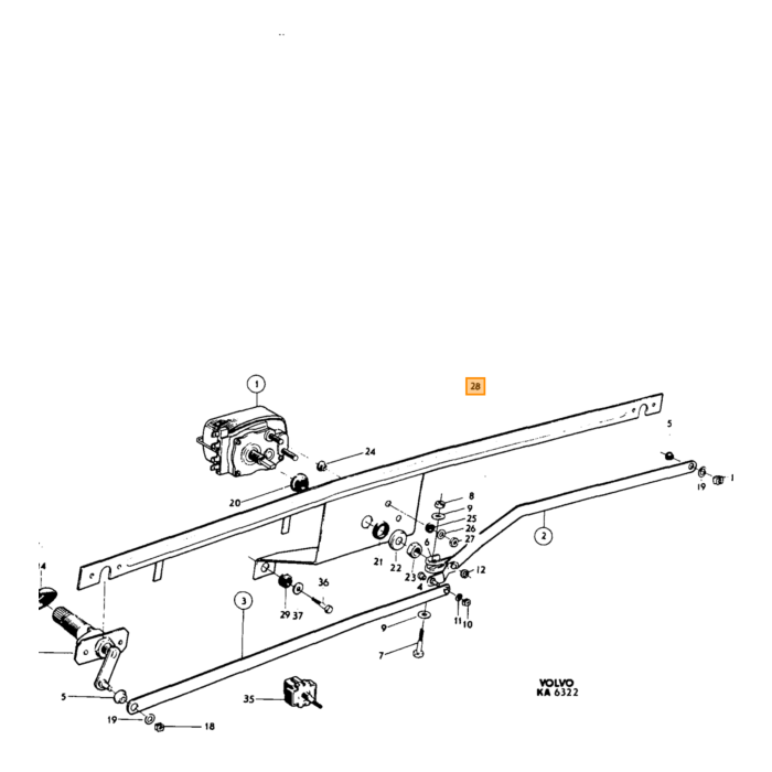 Volvo Set spazzole in carbone RW motore PV Volvo ricambi no 341672