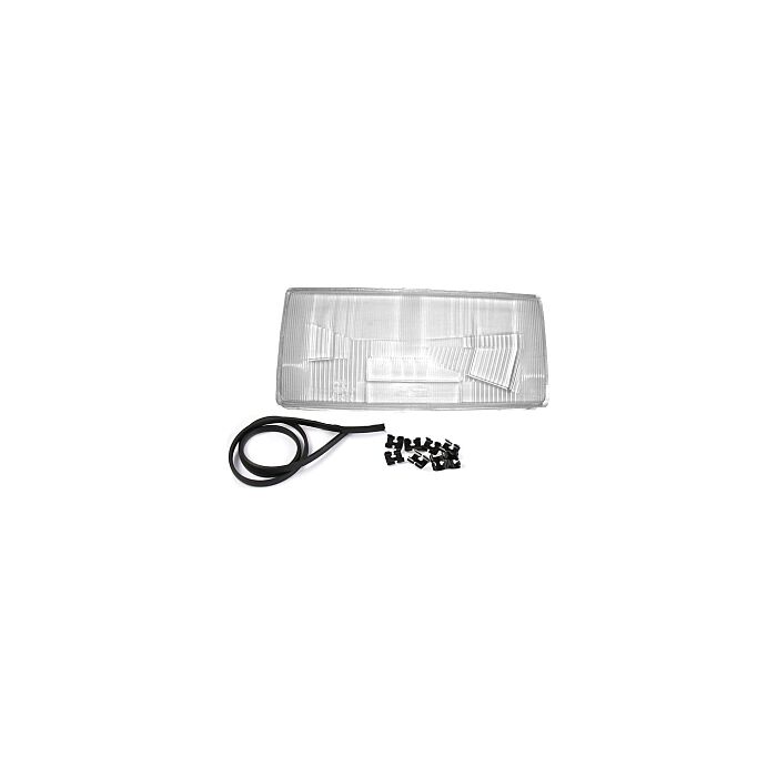 Glas koplamp 740+760 1984-1989 links 36x15.5cm koplampglas 740 760