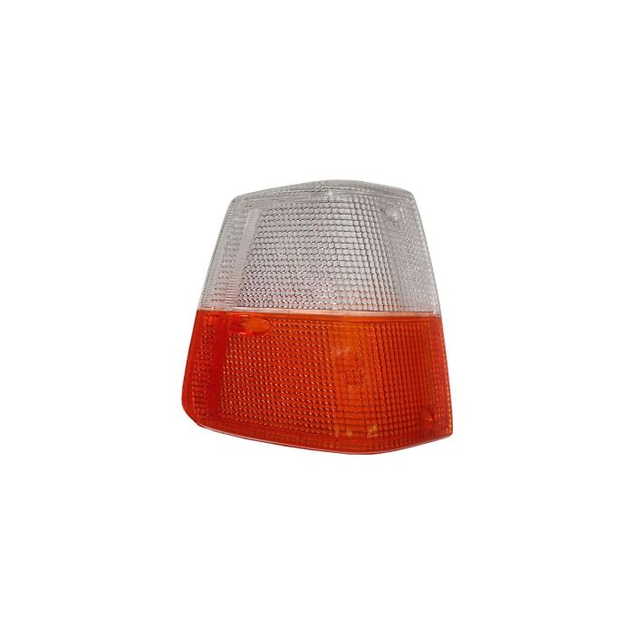 Glas knipperlicht 240 242 244 245 Rechts oranje/wit 1981+ richtingaanwijzerglas 240 260
