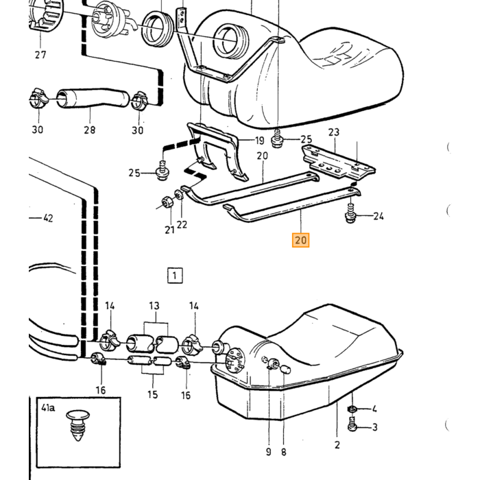 Volvo Pneumatico in acciaio  serbatoio carburante Volvo Volvo ricambi no 3501484