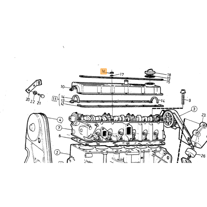 Volvo klep afdichting  240  740 760 780 850  940 960 S70 V70 (-2000) S80 V70 S60 Volvo onderdeel nr 3501775