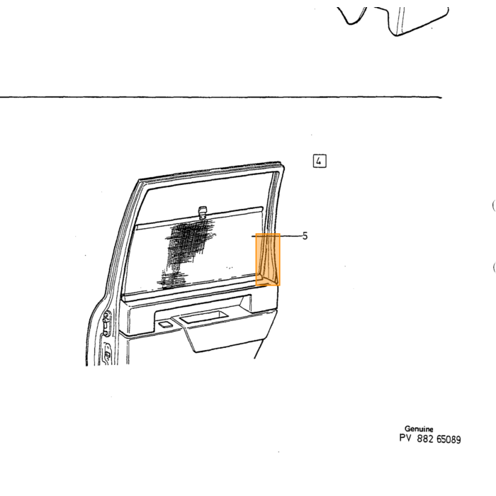 Specchietto Interno Volvo con Interruttore Manuale per Volvo 850 - S70 - V70 - XC70 - C70 Coupé (non cabrio) usato, numero di parte Volvo 3512654U