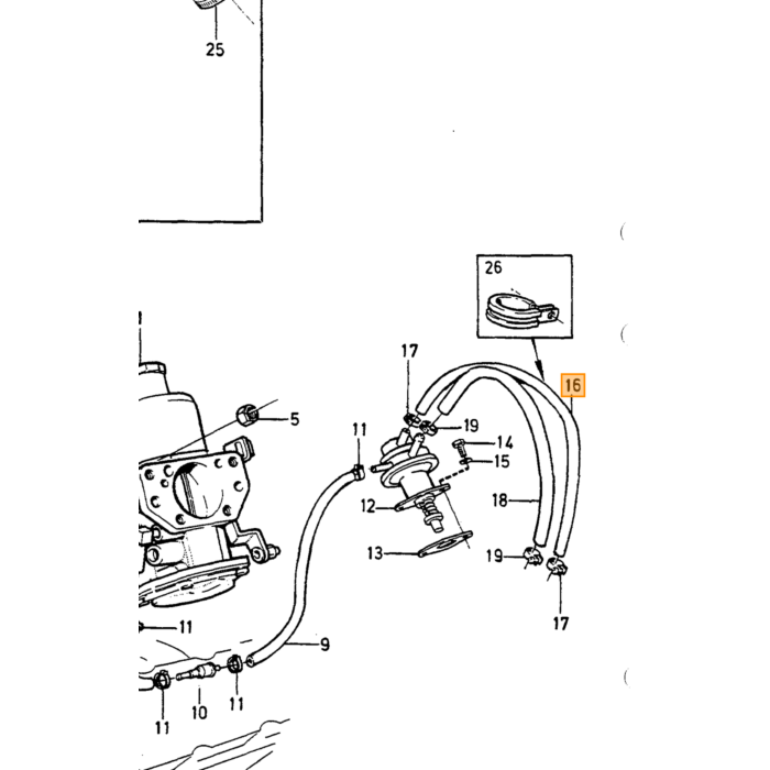 Volvo Koudestart injector B19E+B21E+B23E+B21F+B200E+B230E (0 280 170 445) K tronic Volvo onderdeel nr 3517065