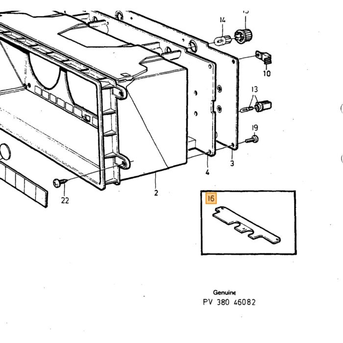 Volvo Cooling plaat Volvo onderdeel nr 3523314