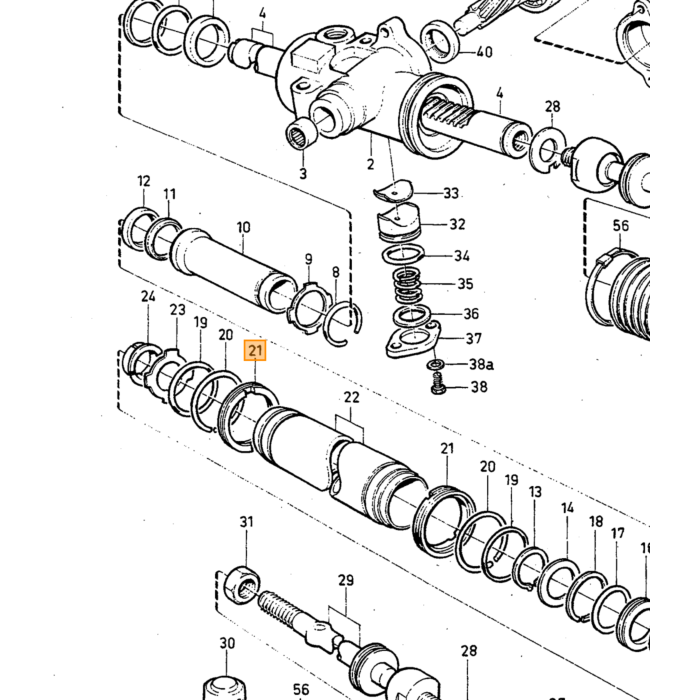 Volvo Testa a snodo 240+260 tipo ZF con e senza servoste Volvo ricambi no 3530167