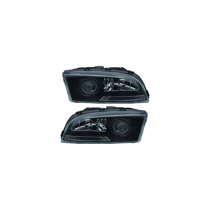 koplamp zwart styling Links en rechts set S70 V70 