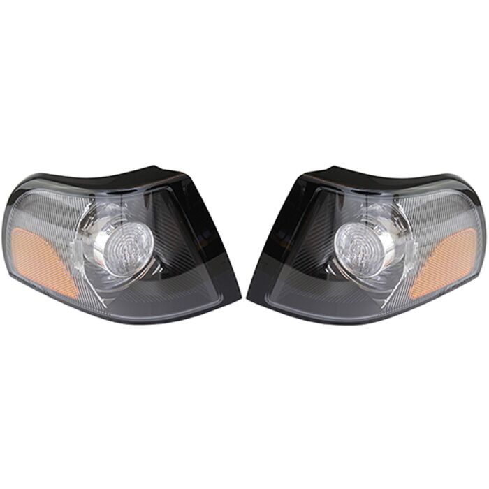 Corner lamp zwart base USA Links en rechts set V70 S70 knipperlicht richtingaanwijzer stadslicht