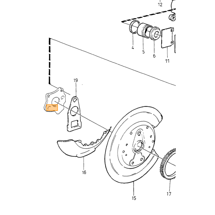 Volvo Kit montaggio pastiglie freno per molle 850+S70+V7 Volvo ricambi no 3546381