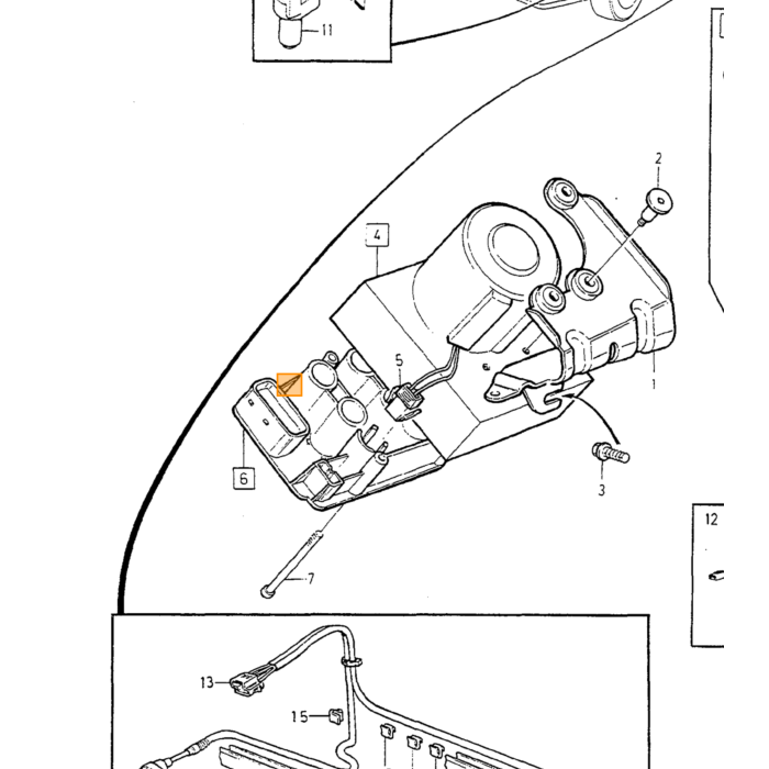 Volvo Tubo freno anteriore 740+940+960+V90+850+V70+S70 - Volvo ricambi no 3546813