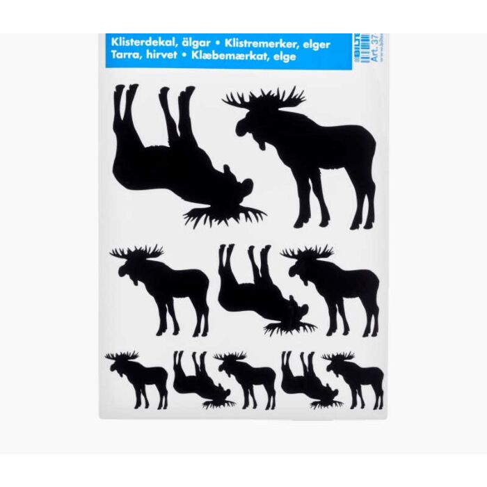 Stickervel assorti zwart Eland 10 stuks
