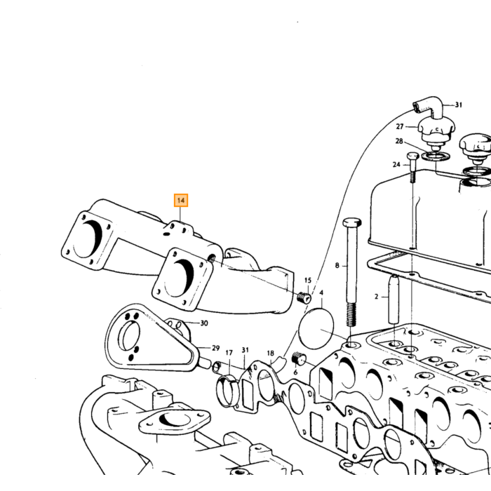 Volvo Mozzo albero motore lato distribuzione B18+B20 boc Volvo ricambi no 418264